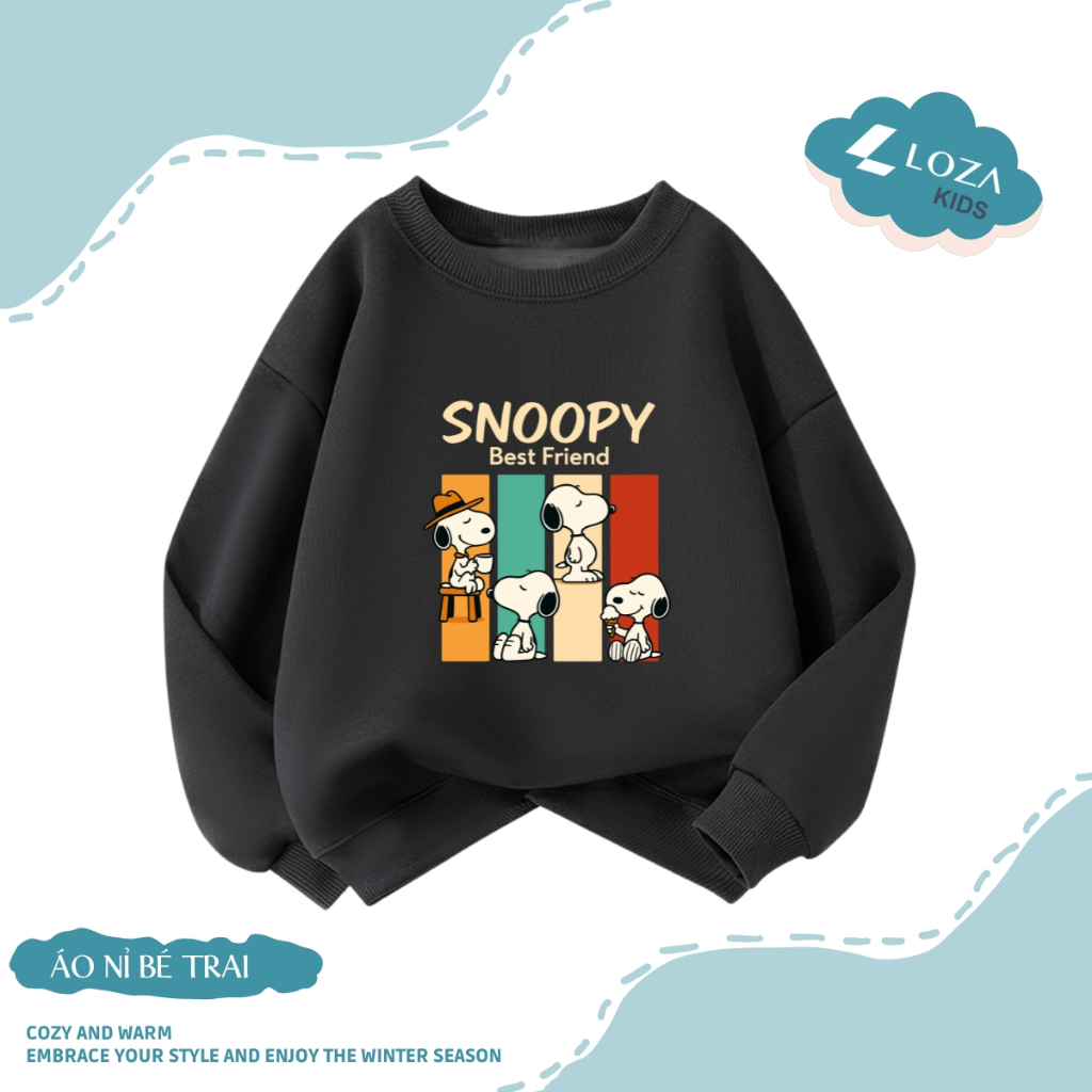Áo sweater bé trai in hình BST Snoopy nhiều mẫu - Loza Kids IN010_thumbnail_5