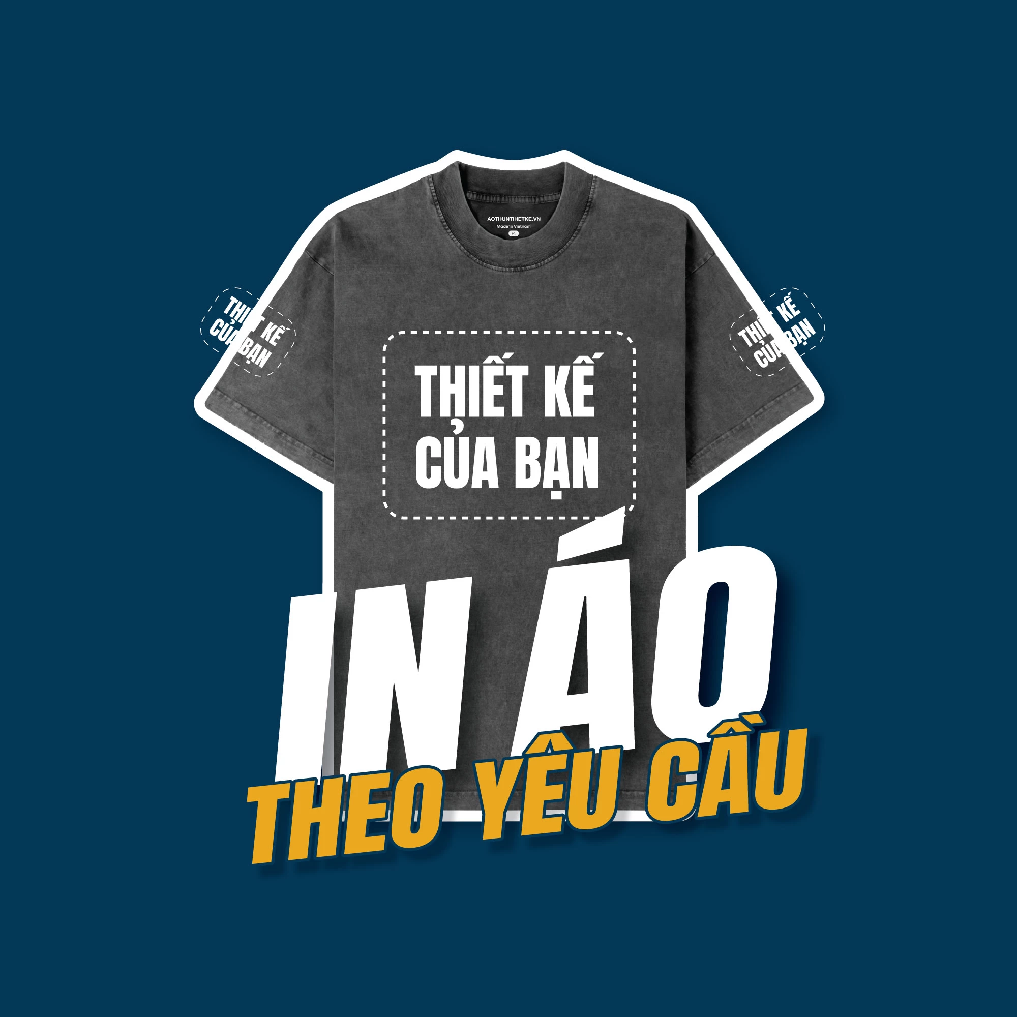 In Hình Lên Áo Thun Theo Yêu Cầu – Biến Ý Tưởng Thành Sản Phẩm
