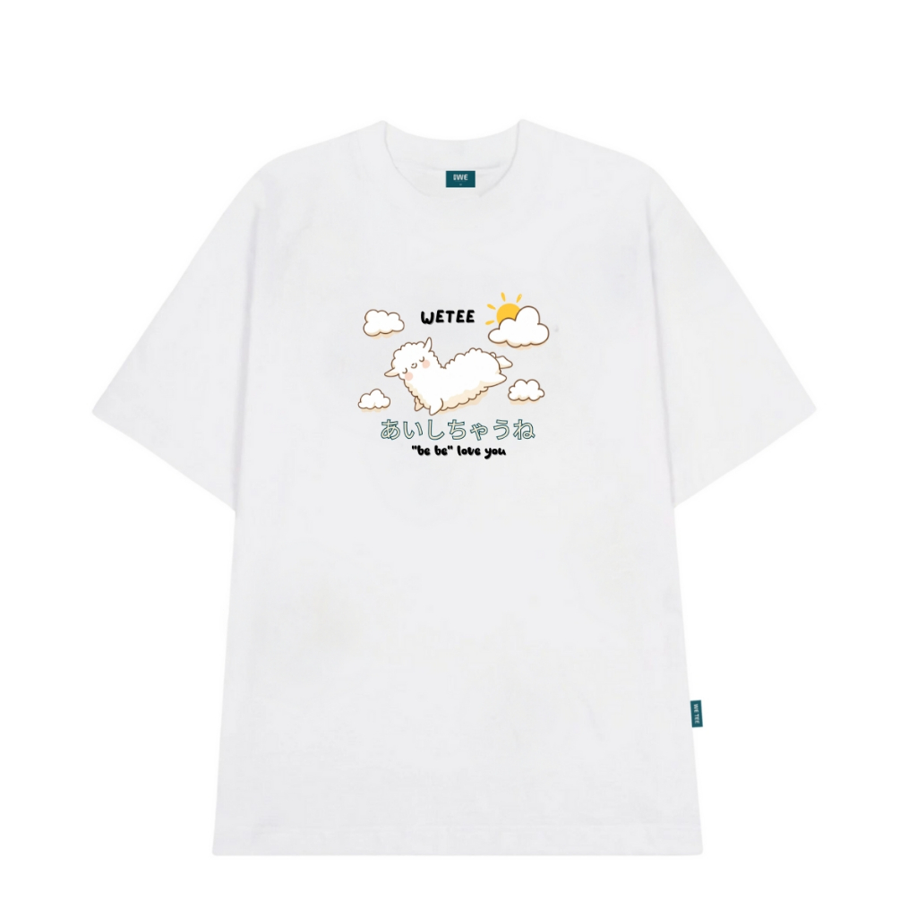 Áo thun nữ hình Alpaca Cừu be be love you local brand We Tee dáng oversize rộng - WU0981_thumbnail_1