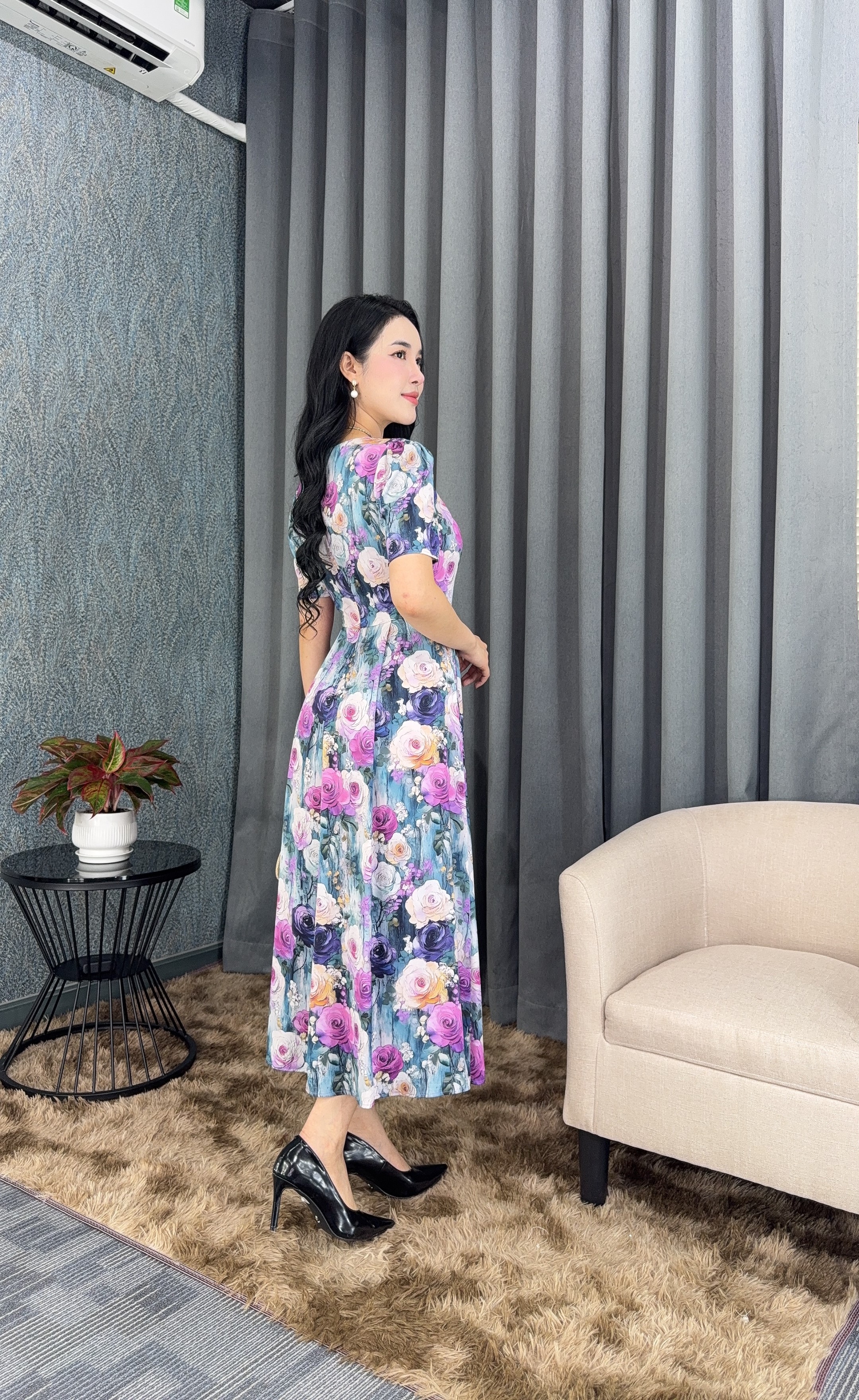 Đầm xòe - Y1928 - Thương hiệu Zonbig_thumbnail_3