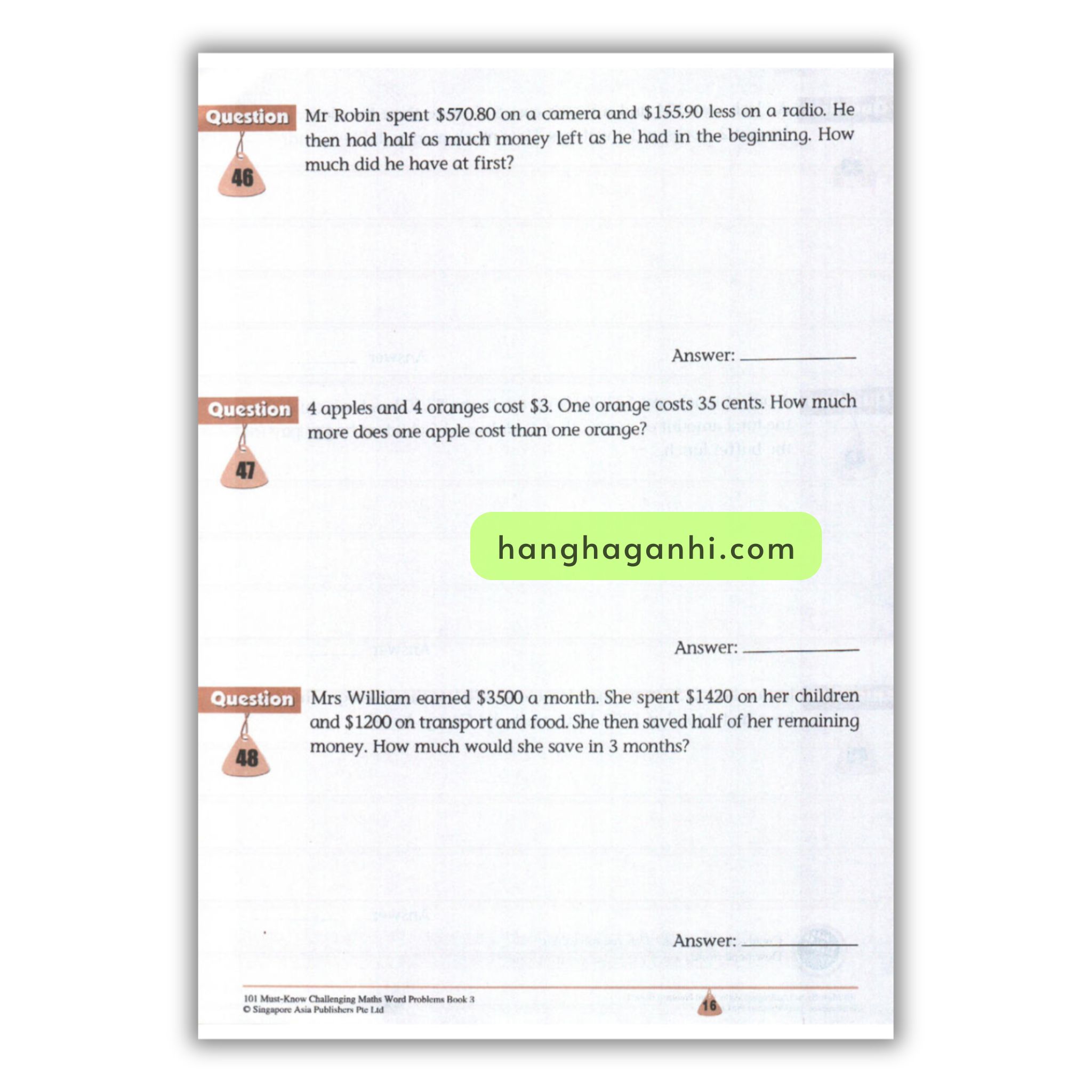 [Sách] 101 Must- Know Challenging Maths Word Problems Book 3_thumbnail_13