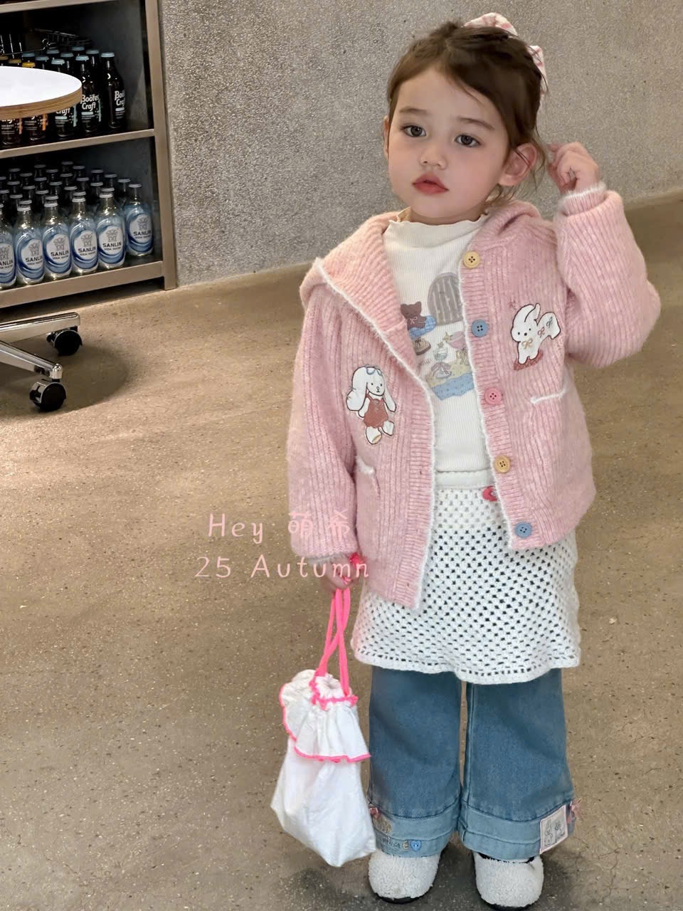 (M74) Áo len Mingxing màu hồng cam_thumbnail_0