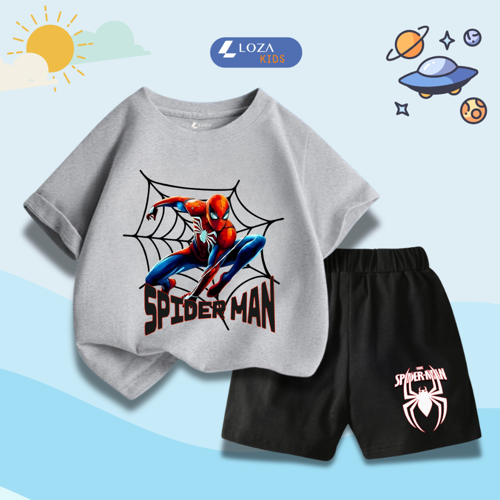 Bộ đồ bé trai in hình 'Mavel - Spiderman' - Loza Kids SB335_thumbnail_9