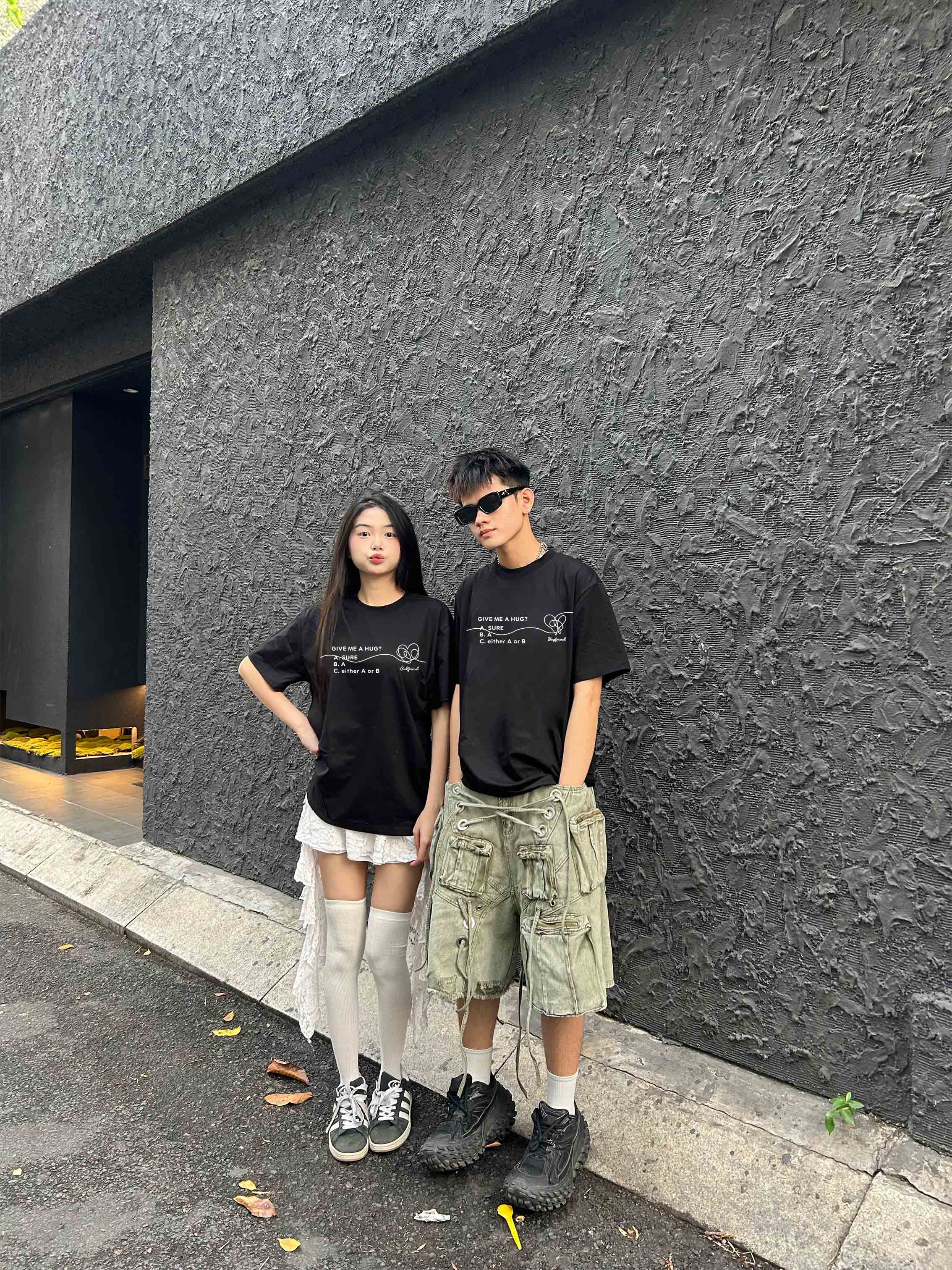 Áo phông đôi nam nữ form rộng 1971 Miucho Club cổ tròn vải cotton 2c 250gsm in mix_thumbnail_2