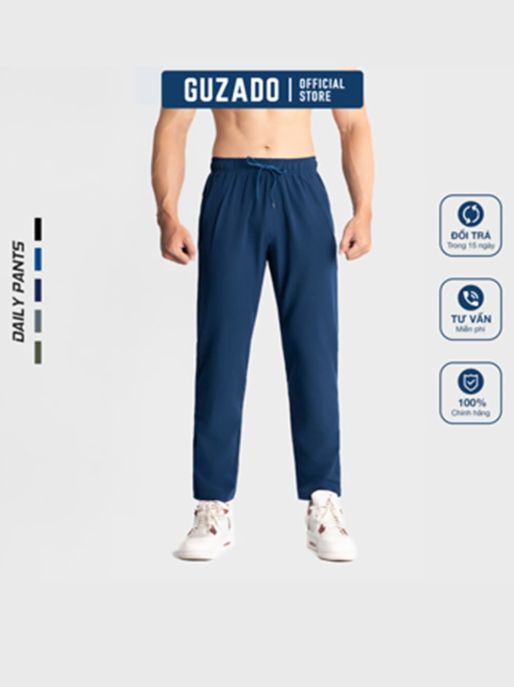 Quần Dài Nam GUZADO Cao Cấp,Ống Suông,Khỏe Khoắn GDC01_thumbnail_1
