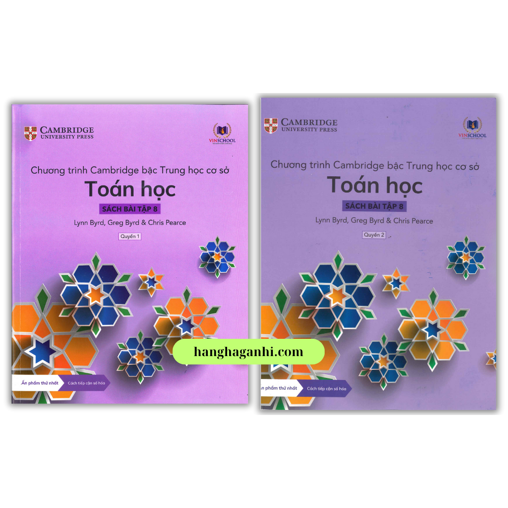 Cambridge Song ngữ bậc Trung học – TOÁN HỌC – Sách bài tập 8 – Quyển 1 &2