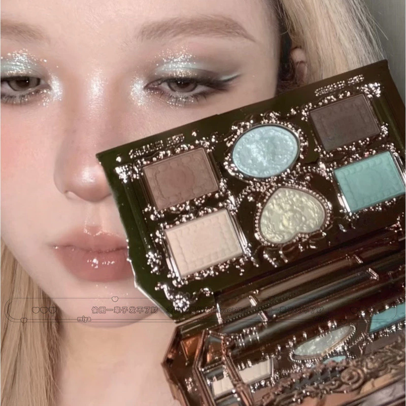 FLOWER KNOWS Eyeshadow Palette Sweetheart Bear Series Six Color Eye Shadow Matte Pearl Natural Powder Fine_thumbnail_3