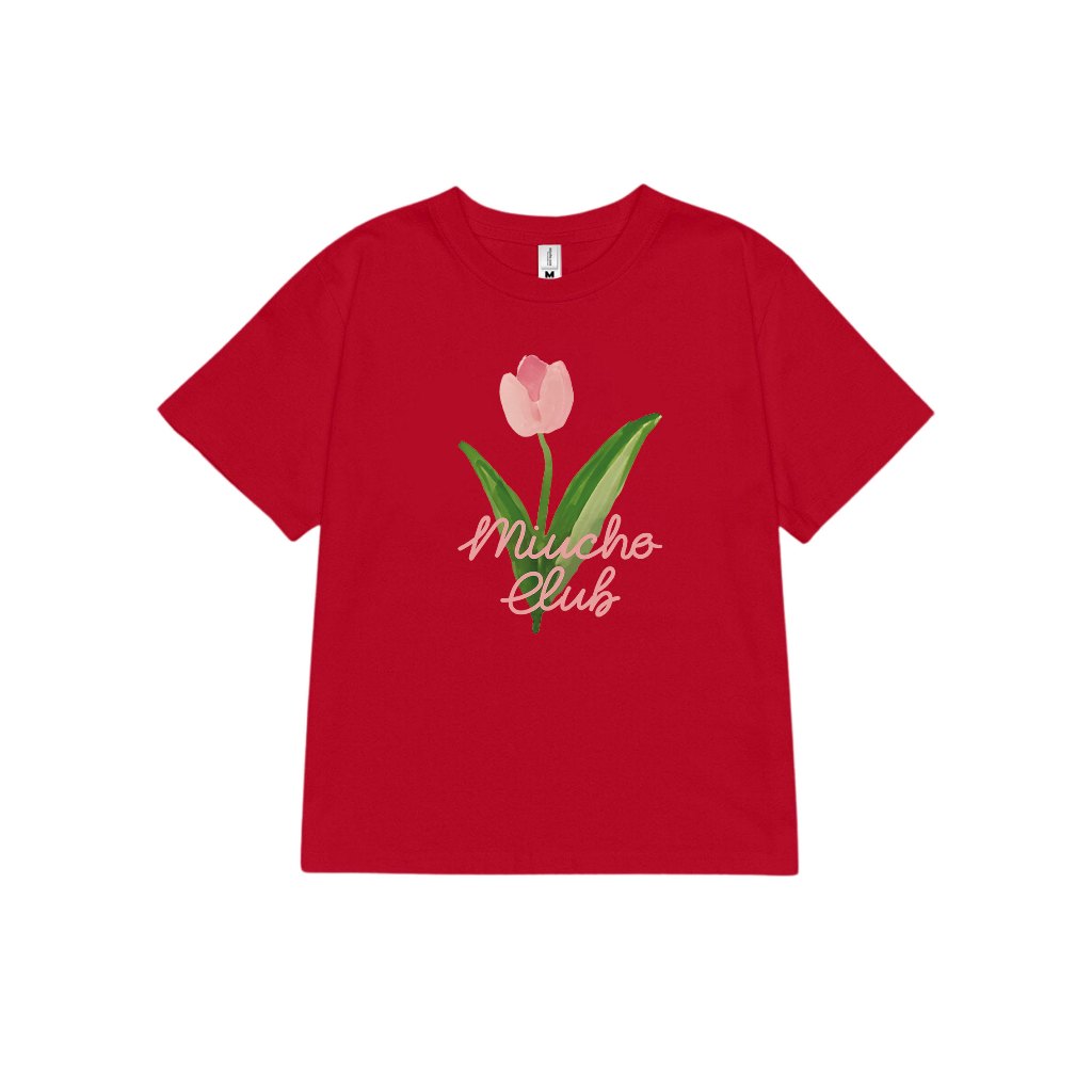 Áo baby tee hoa tuplip xinh xắn ABD306 Miucho cotton cổ tròn in graphic_thumbnail_13