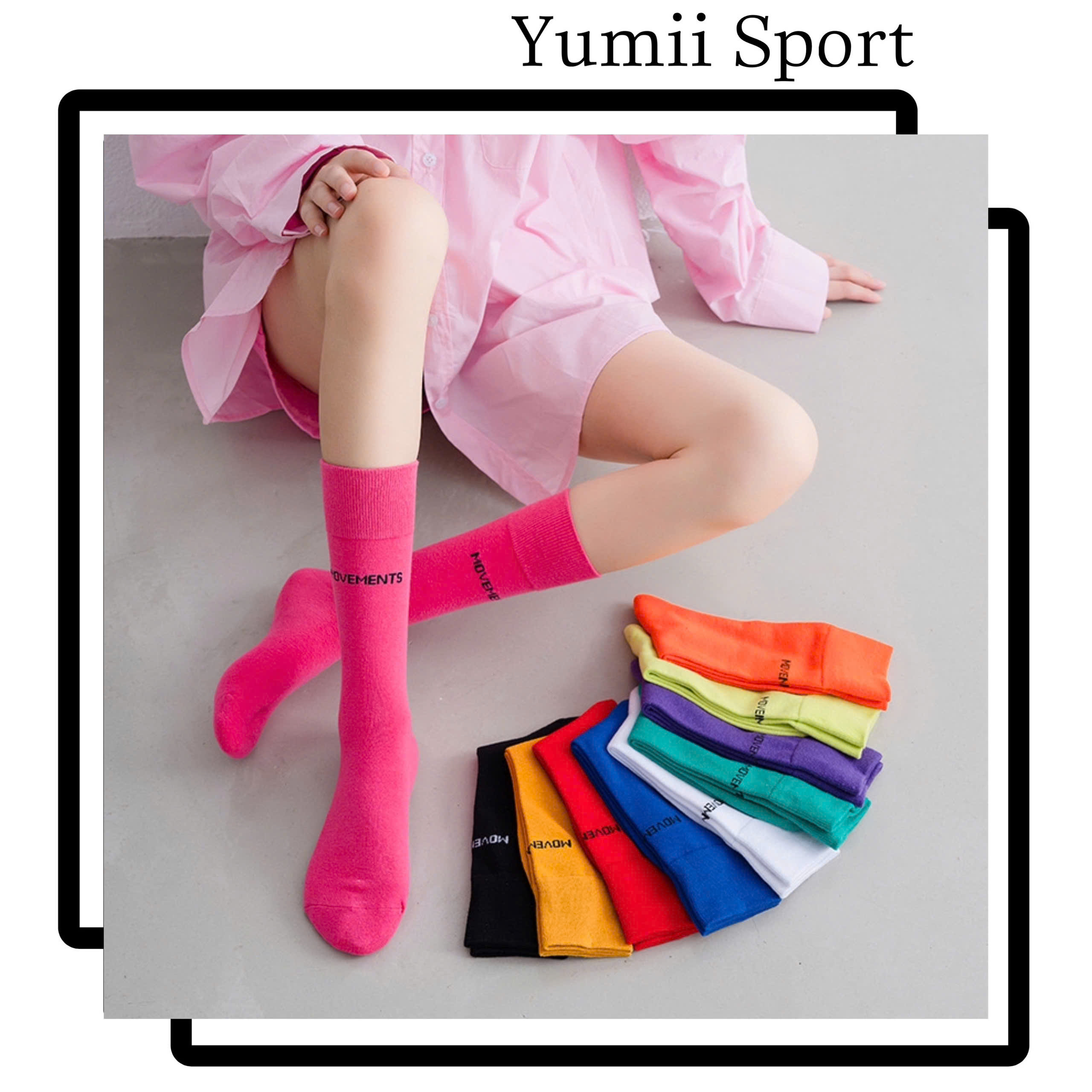 Vớ Yoga Nữ Cổ Cao, Tất Thể Thao Nữ Cotton Thoáng Mát Co Dãn, Vớ Nữ Cổ Cao Yoga Cao Cấp_thumbnail_5