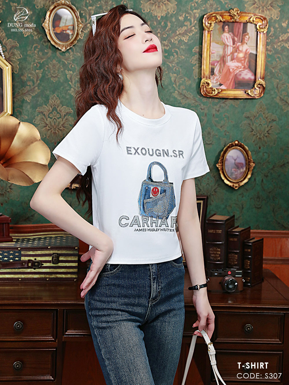 Áo Thun Quảng Châu S307 Trắng 9076_thumbnail_5