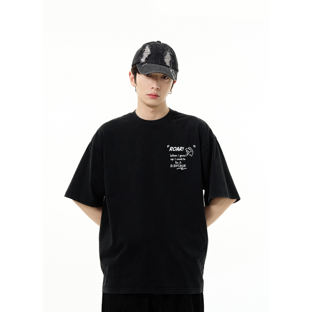 Áo thun nam form rộng ATD1137 Miucho Man tay ngắn áo phông cổ tròn in mix_thumbnail_2