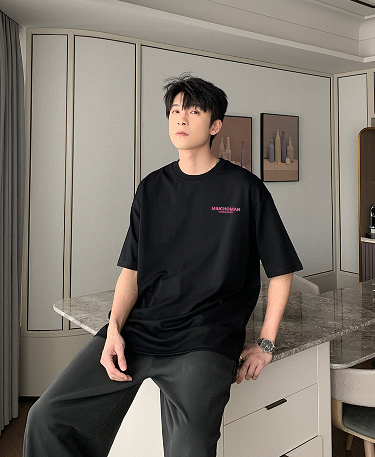 Áo thun nam local brand nhiều màu ATD1466 Miucho Man vải cotton thoáng mát cổ tròn in basic_thumbnail_9