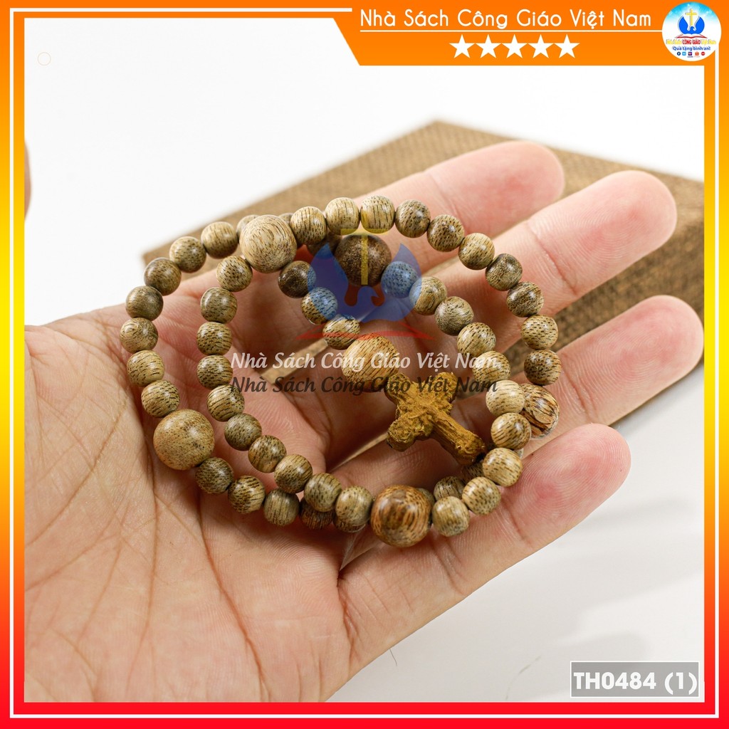 Tràng chuỗi Mân Côi 50 hạt trầm núi tốt già tuổi 8ly mix 10ly NS163 Quà tặng Công Giáo, GIÁNG SINH, sinh nhật - TH0484_thumbnail_3