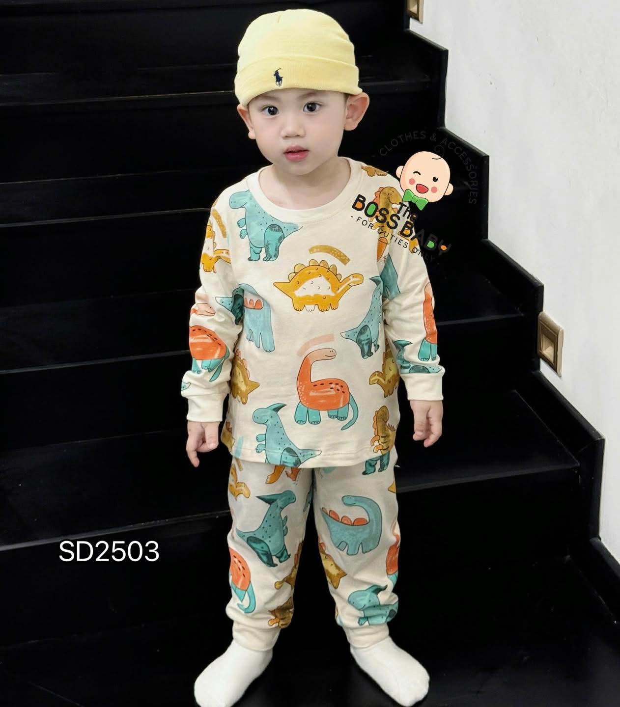 Set 2 bộ cotton phối màu khủng long_thumbnail_3