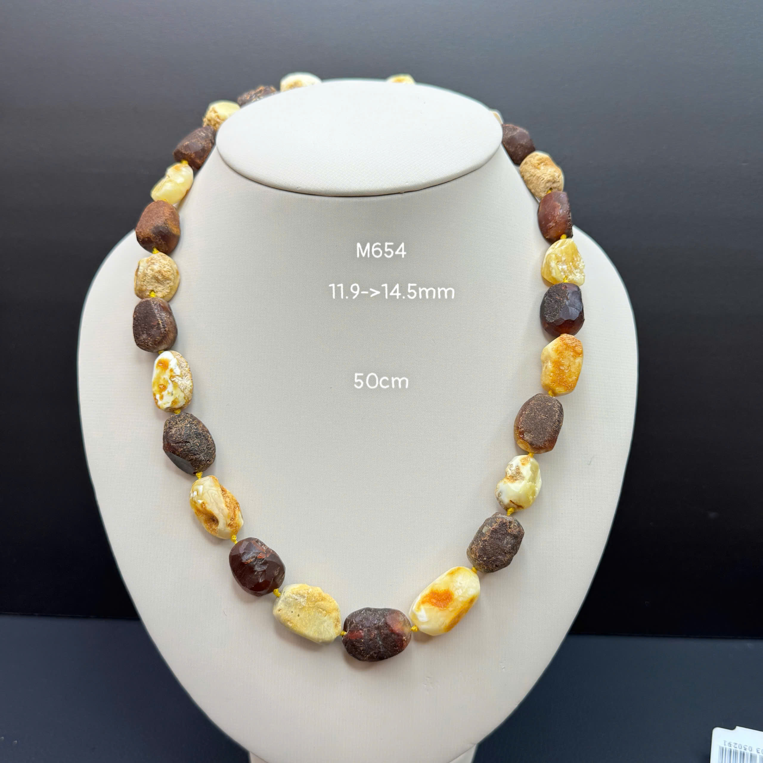 Vòng Cổ Huyết Mix Bạch Thô - M654