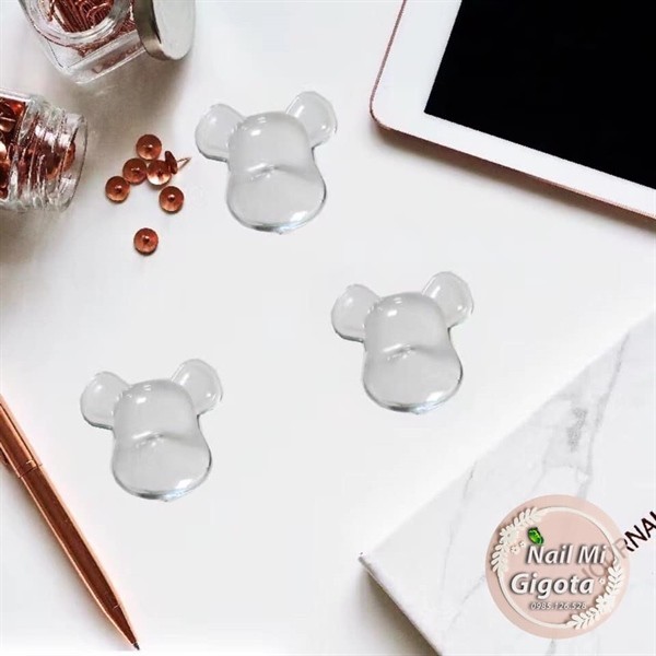 Móng mẫu - xương cá - hình Gấu - gắn bảng, sổ