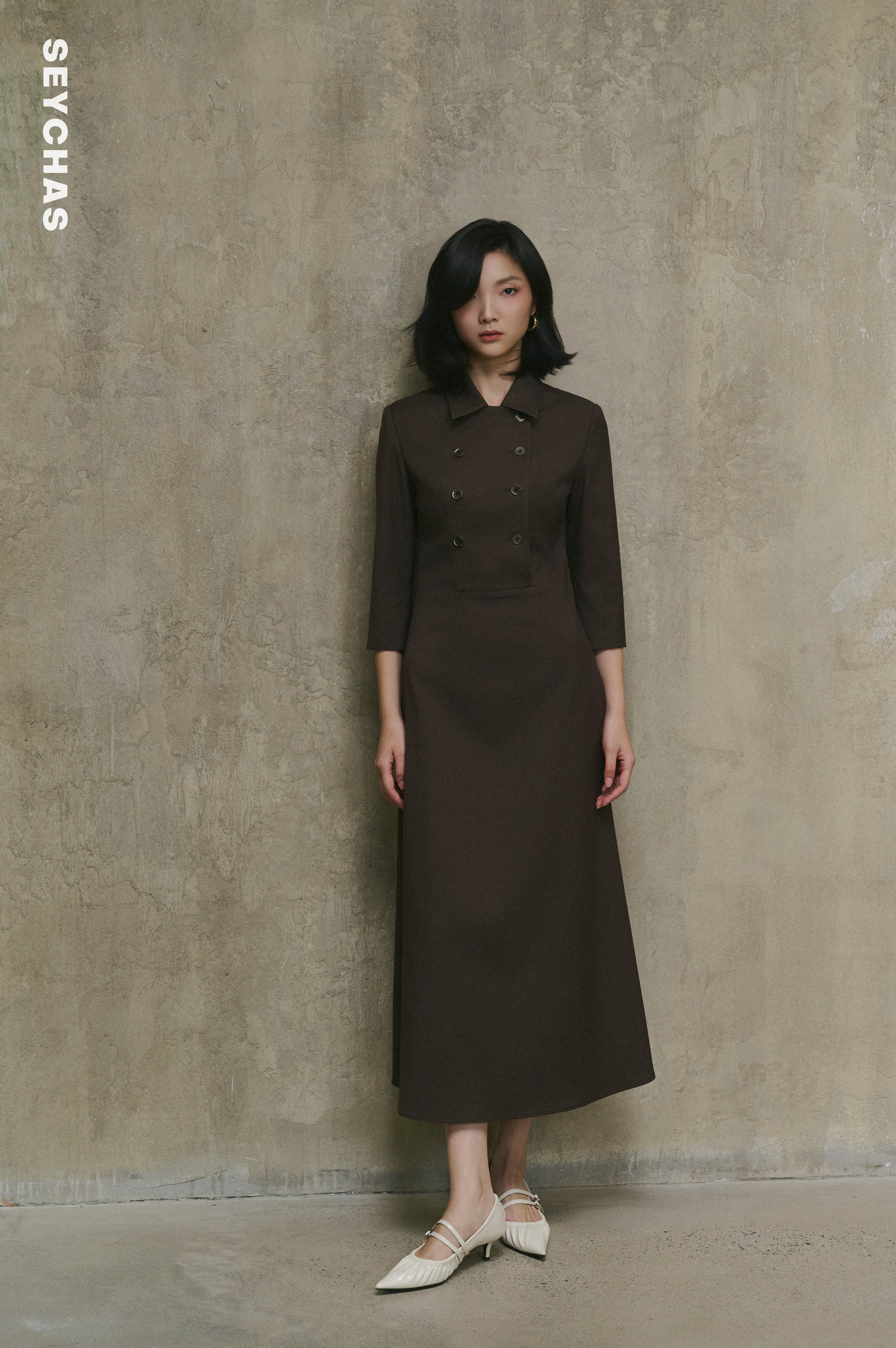 OPAL DRESS -  Dark brown_thumbnail_0