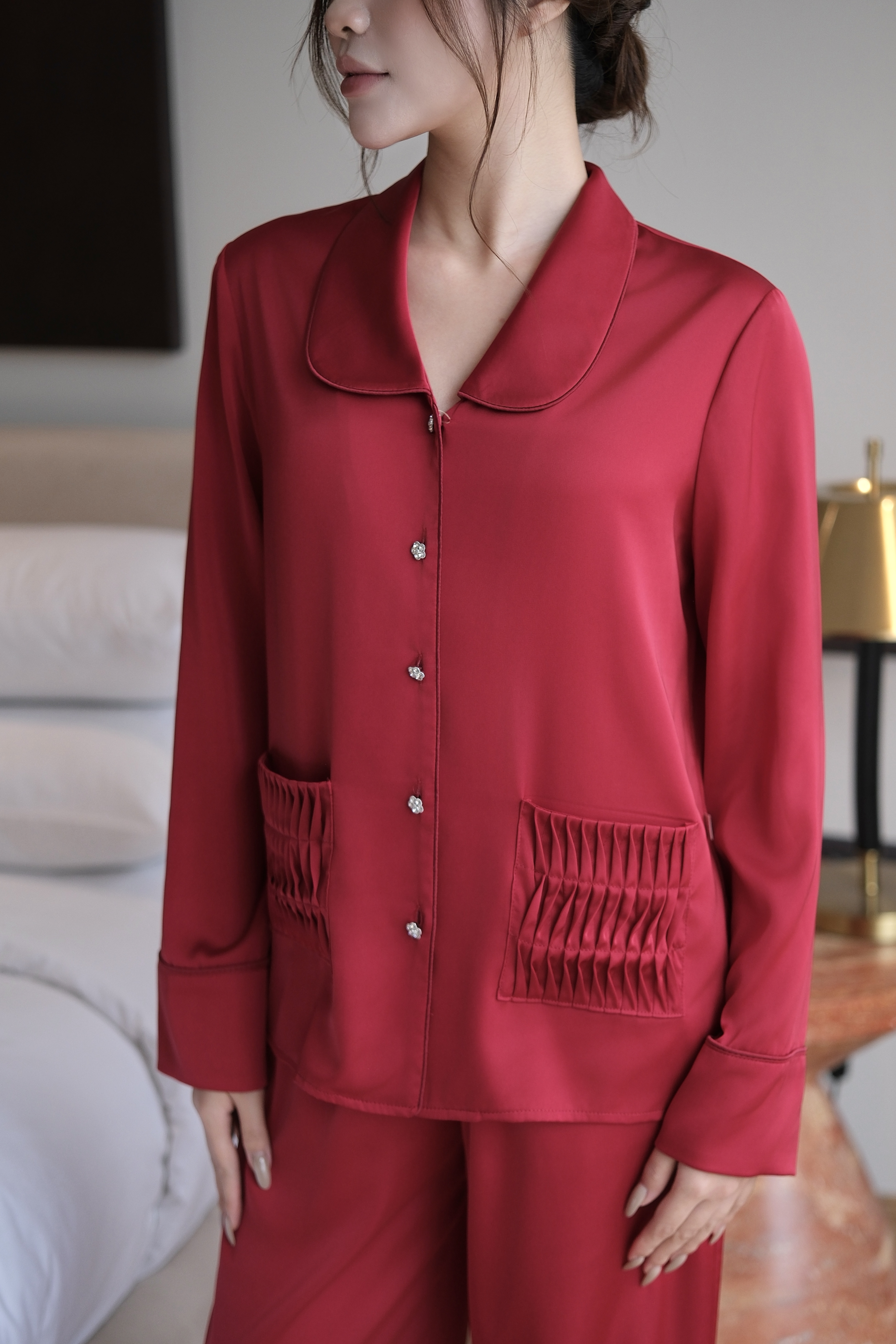 Bộ Lụa Áo Dài Tay, Quần Dài BN672_thumbnail_18