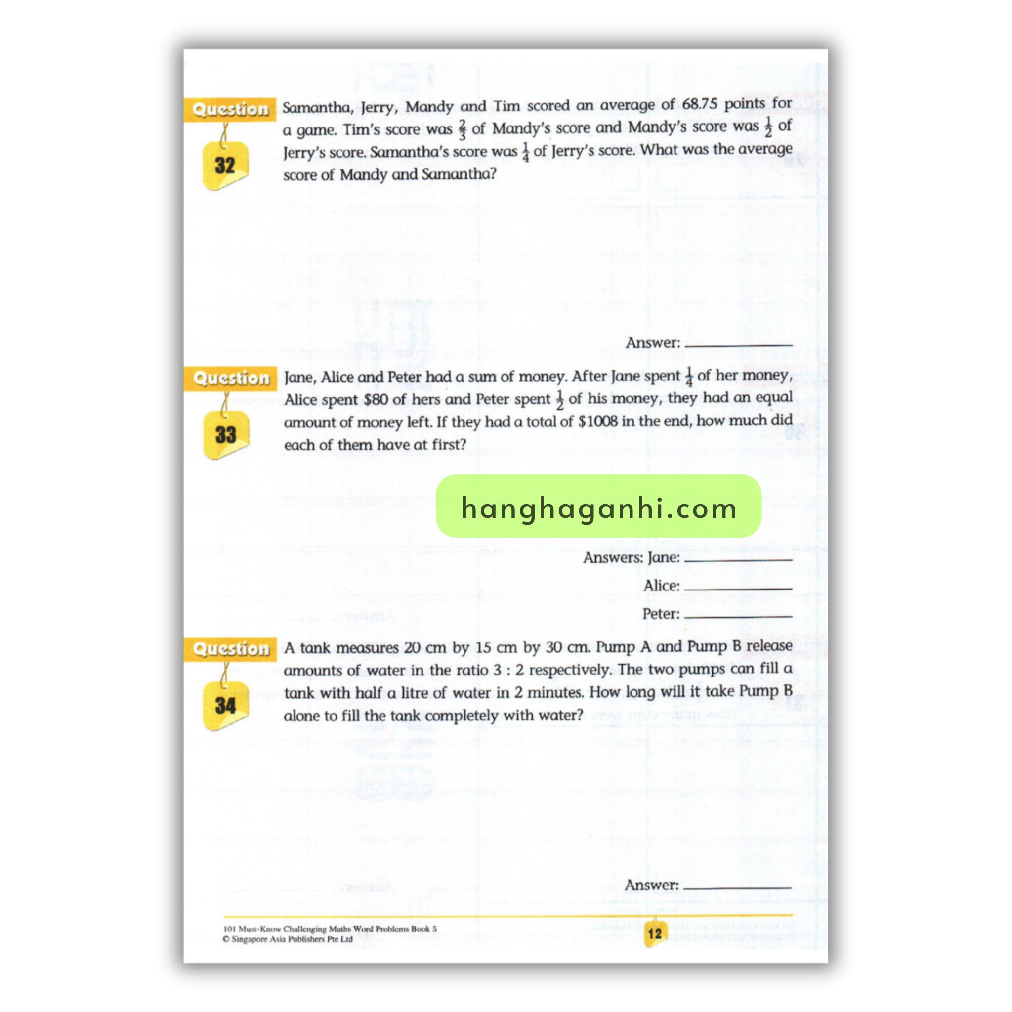 [Sách] 101 Must- Know Challenging Maths Word Problems Book 5_thumbnail_7