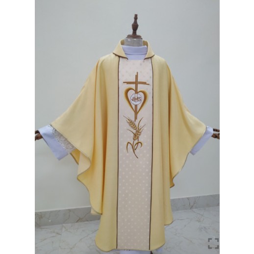 Áo Lễ Linh Mục vàng bạch kim AL4-18 Quà tặng Công Giáo, GIÁNG SINH, Lễ quan thầy, truyền chức, sinh nhật cha xứ