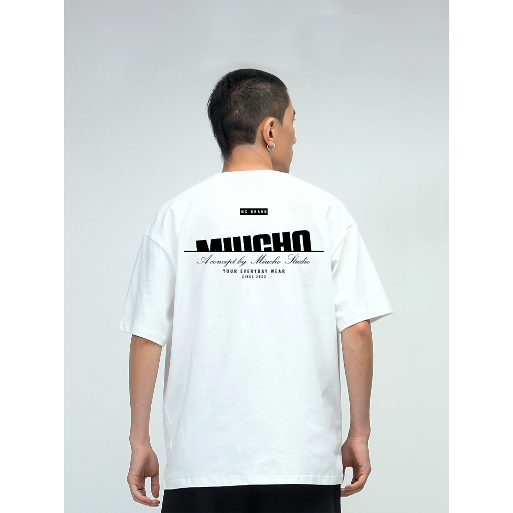 Áo thun nam form rộng ATD270 Miucho Man cotton cổ tròn in typography_thumbnail_6