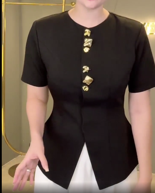 Áo PL Cổ Tròn Khuy Vàng_thumbnail_4