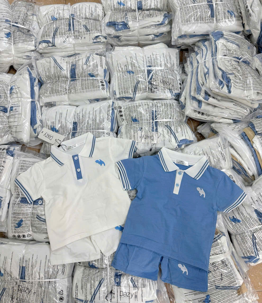 A87 SET 2 BỘ POLO VIỀN CỔ- A100.153
