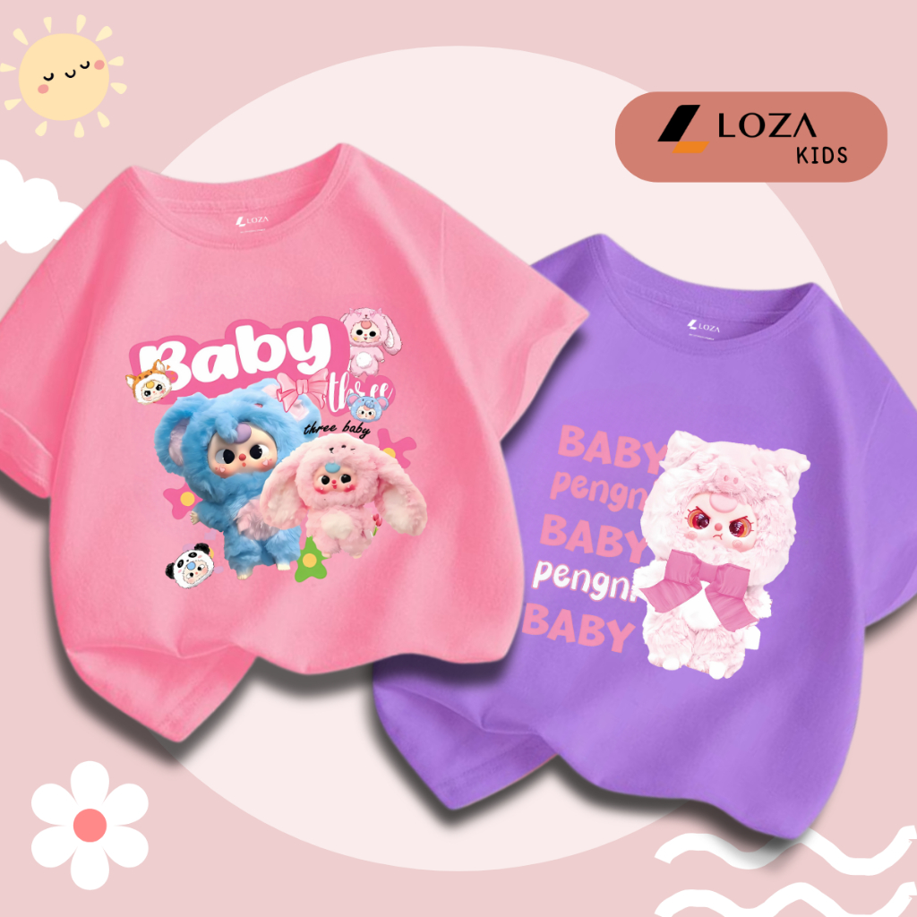 Áo phông Baby Three cho bé gái - Áo phông trẻ em Loza Kids - CA003_thumbnail_7