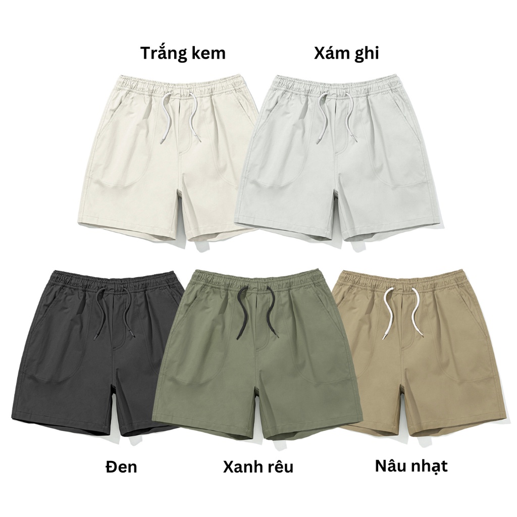 Quần Shorts Khaki Nam mặc nhà, Style Hàn Quốc | Soft Khaki Shorts [Regular Fit S23]_thumbnail_7