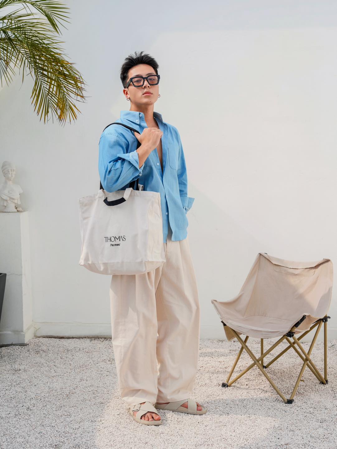 Áo Sơ Mi Dài Tay Jackson Vải Denim Form Relaxed