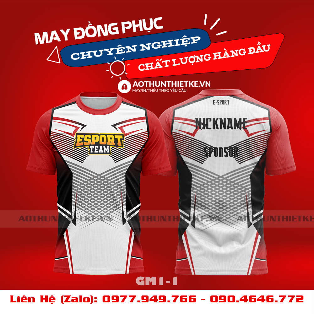 Mẫu Áo Game Thủ Esports Thiết Kế - TKGM74