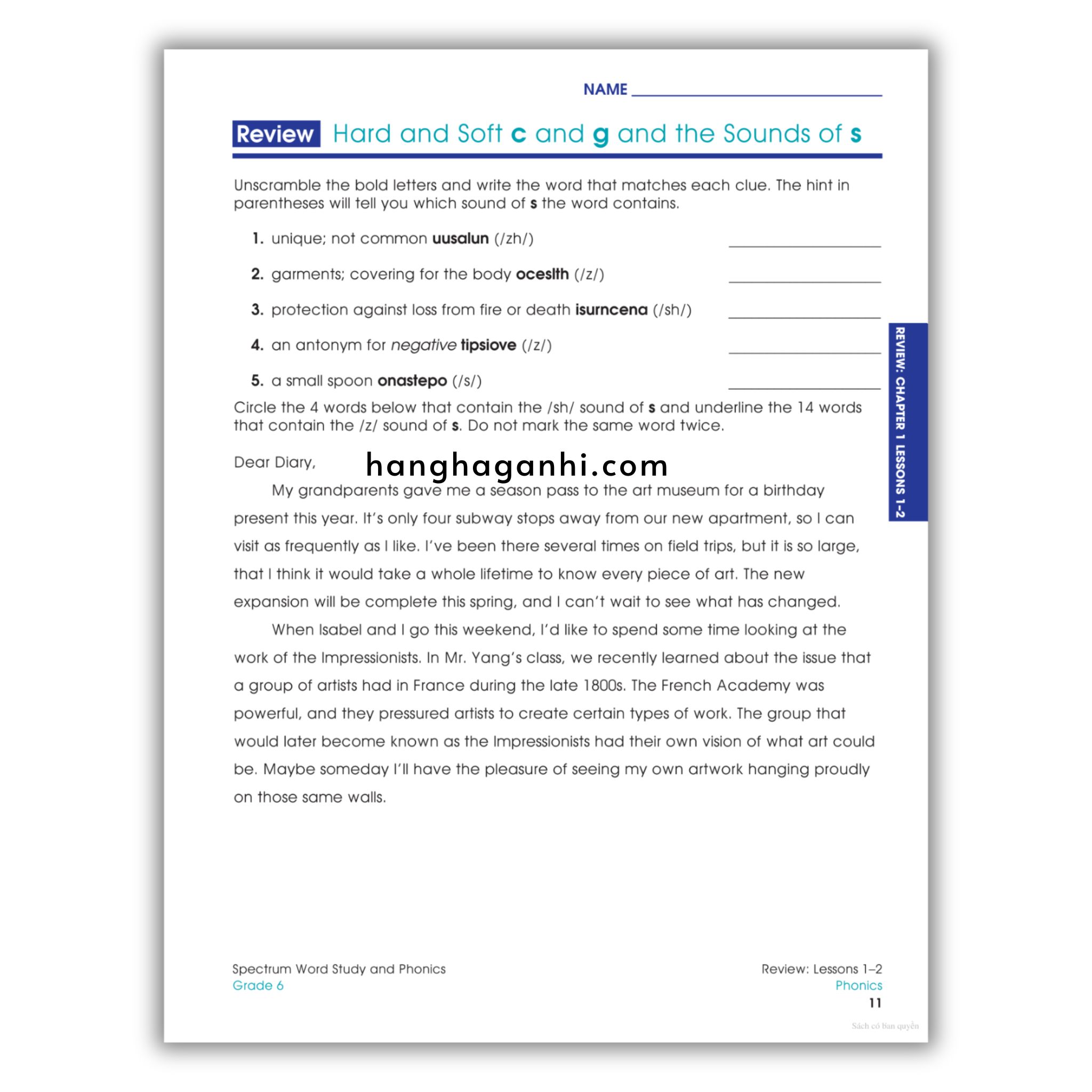 Sách Spectrum Word Study and Phonics Workbook Grade 6_thumbnail_11