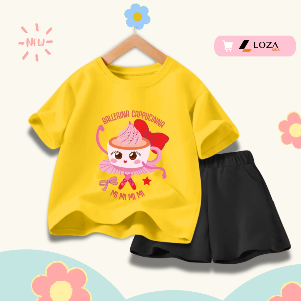 Bộ đồ bé gái in hình 'Ballerina Cappucinna' - Loza Kids SB412_thumbnail_1