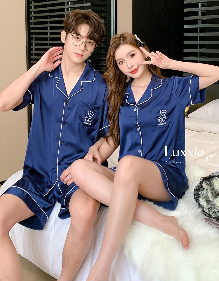 N39C Pijama Lụa túi gấu cộc tay quần đùi_thumbnail_11