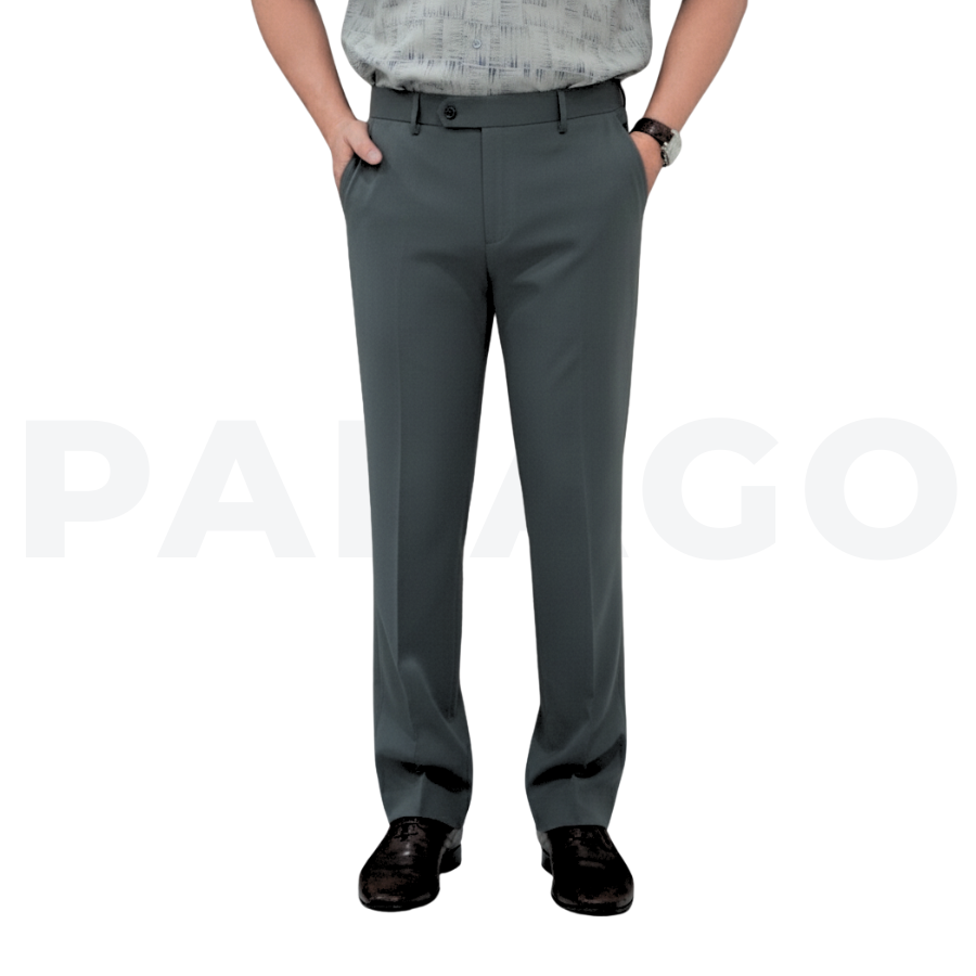 Quần tây nam trung niên PAPAGO, quần âu form suông co giãn nhẹ cho bố - P25QT001