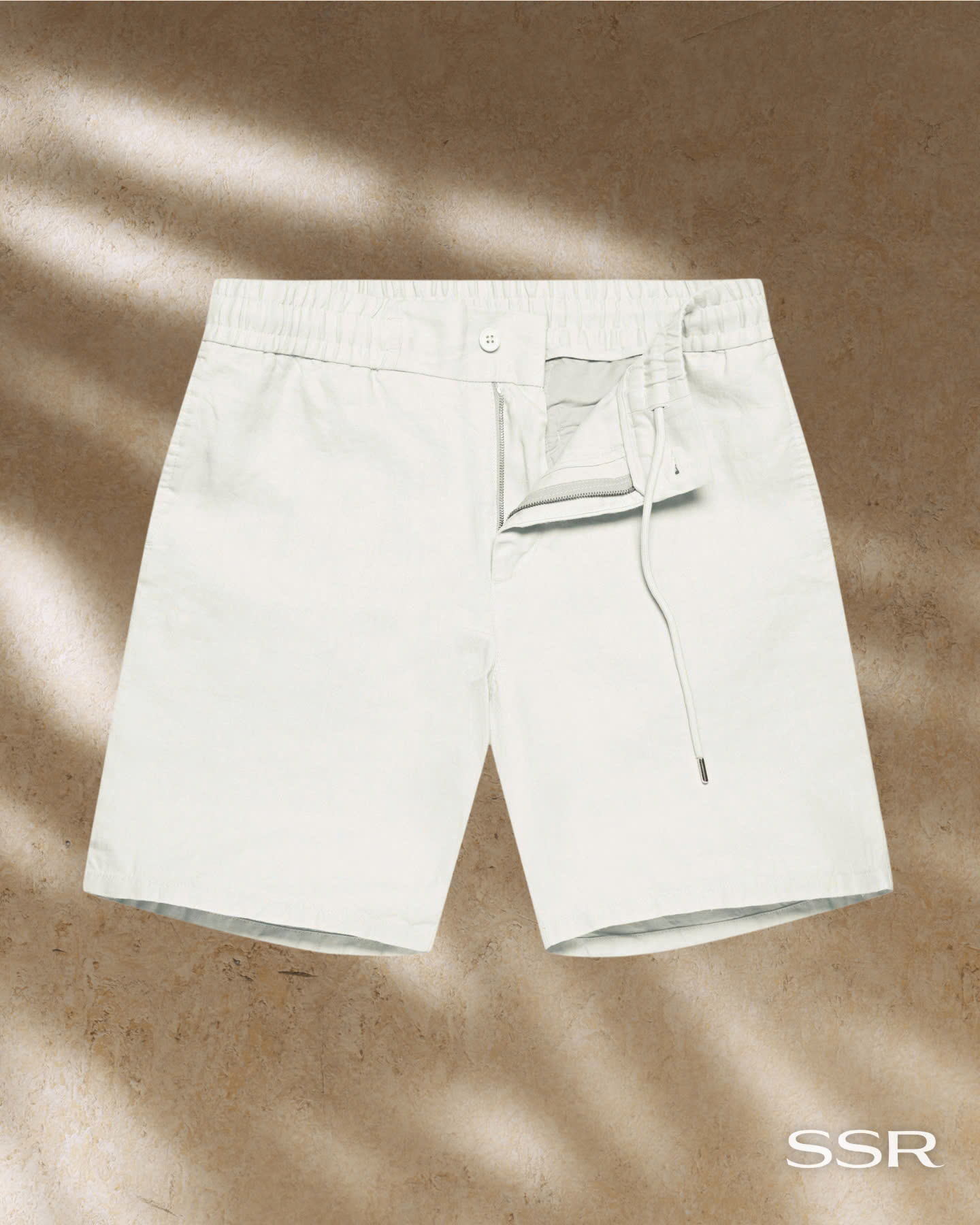 Quần short 100% linen ống rộng