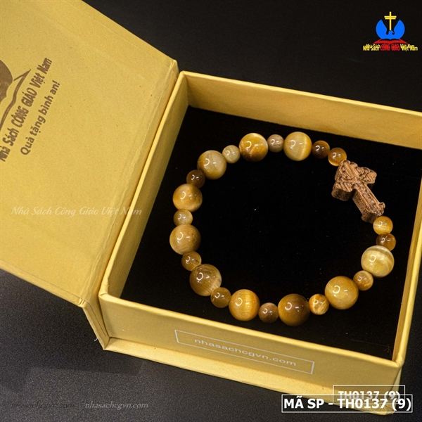 Tràng Hạt Đá Mắt Hổ vàng tâm TG gỗ_thumbnail_2