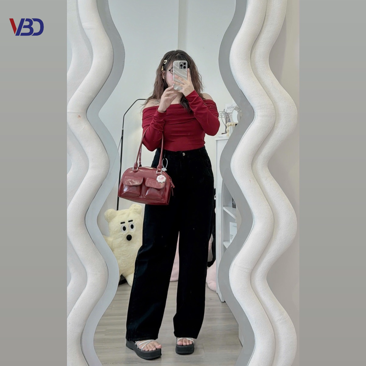 Quần jean ống suông lưng cao basic mới bigsize QJ5000 dành cho nàng béo mập từ 55-90kg_thumbnail_16