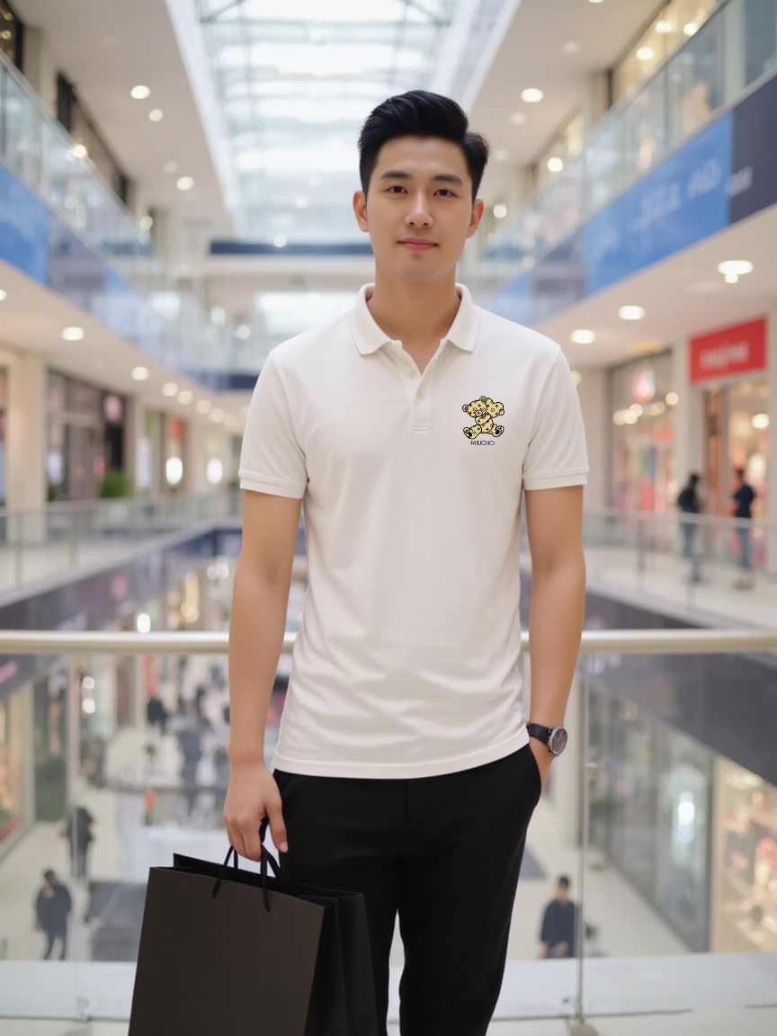 Áo polo nam form vừa 1921 Miucho Iconic vải cá sấu đứng form thoáng mát in mix_thumbnail_5