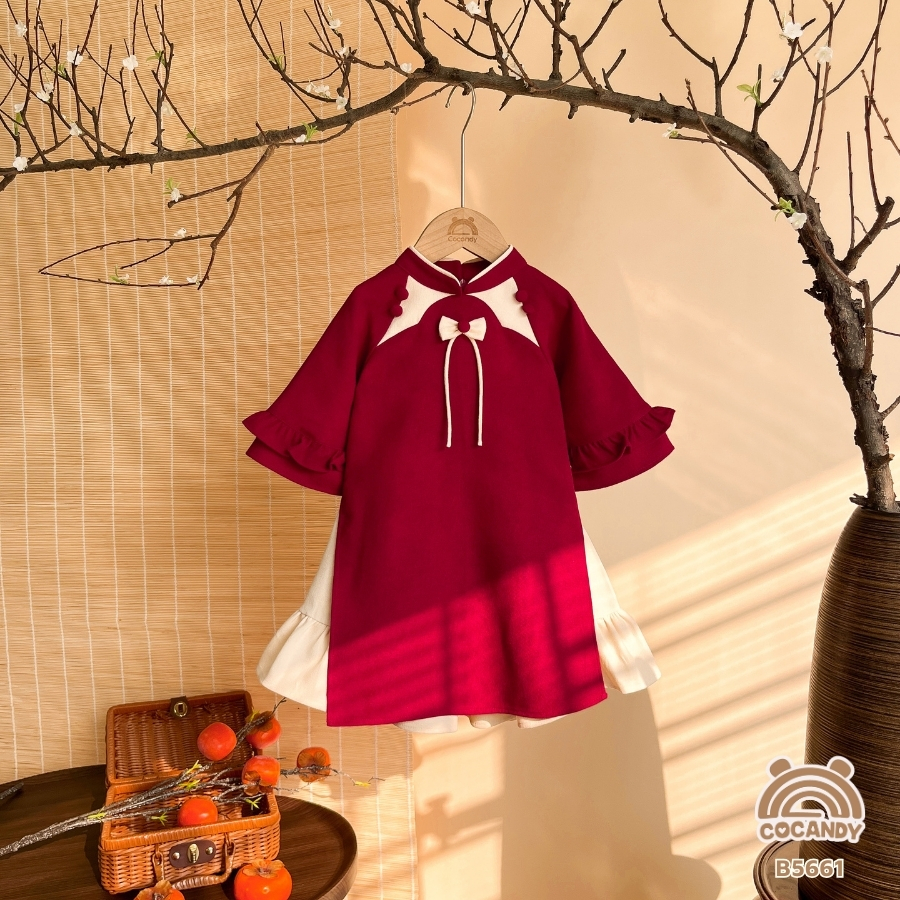 Bộ áo dài nhung ĐỎ Nguyệt Nguyệt_thumbnail_2