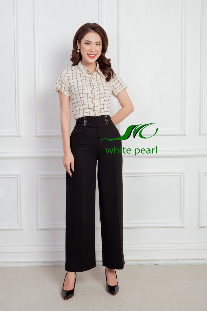 Quần ống suông cạp 6 cúc thời trang công sở cao cấp White Pearl_thumbnail_0