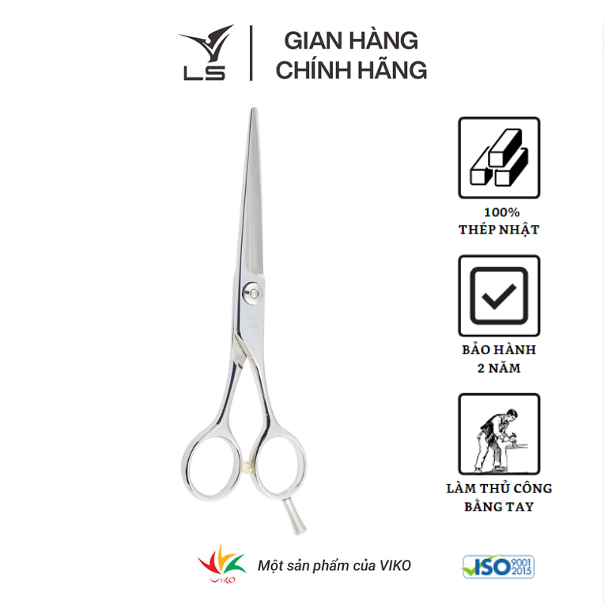 Kéo cắt tóc Viko LS CB15/6.0 (tay phải) - bảo hành 2 năm_thumbnail_4