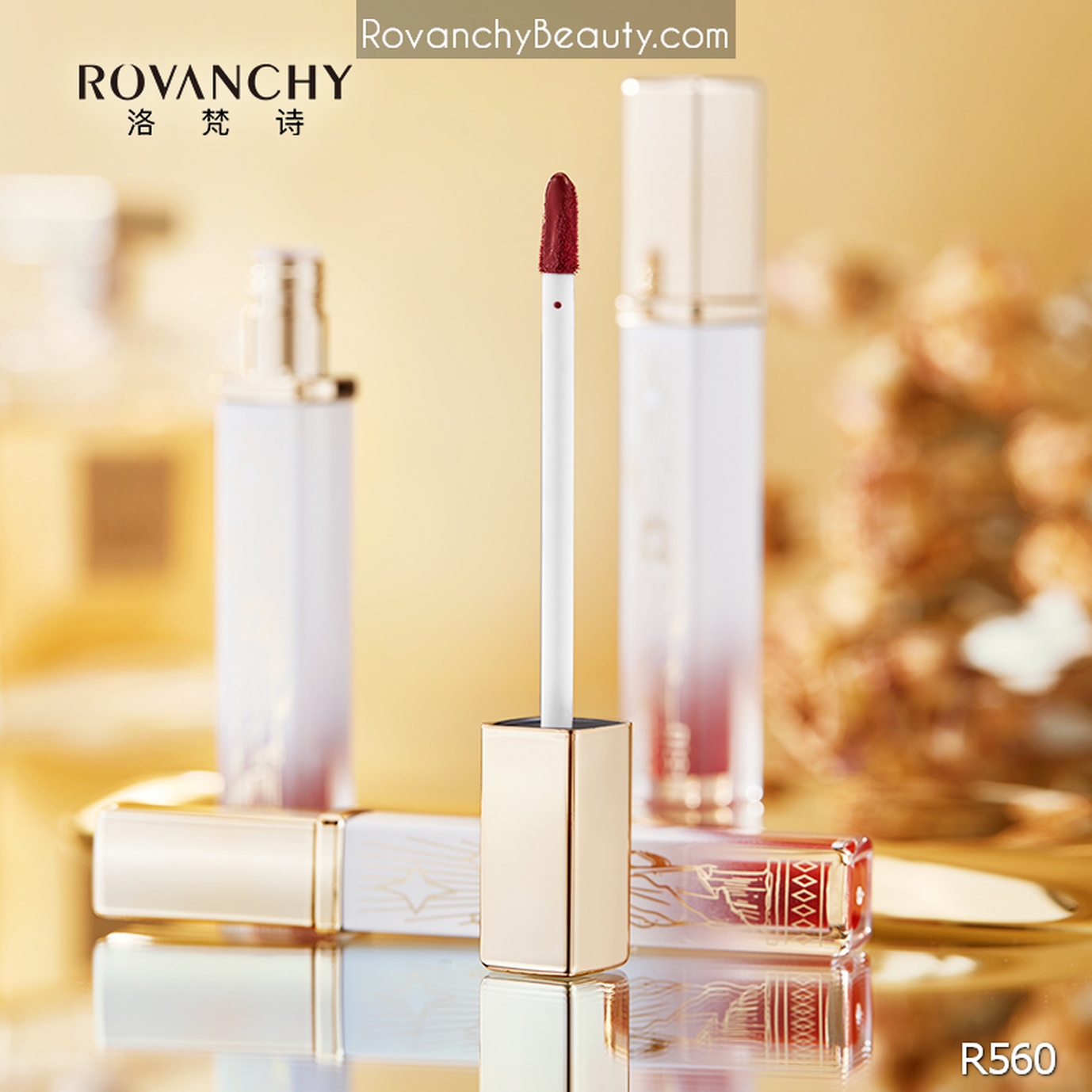 Son Kem Lì R560 ROVANCHY Nữ Hoàng - Không Bám Ly, Lâu Trôi, Màu Sắc Thời Thượng, 3.8g_thumbnail_5