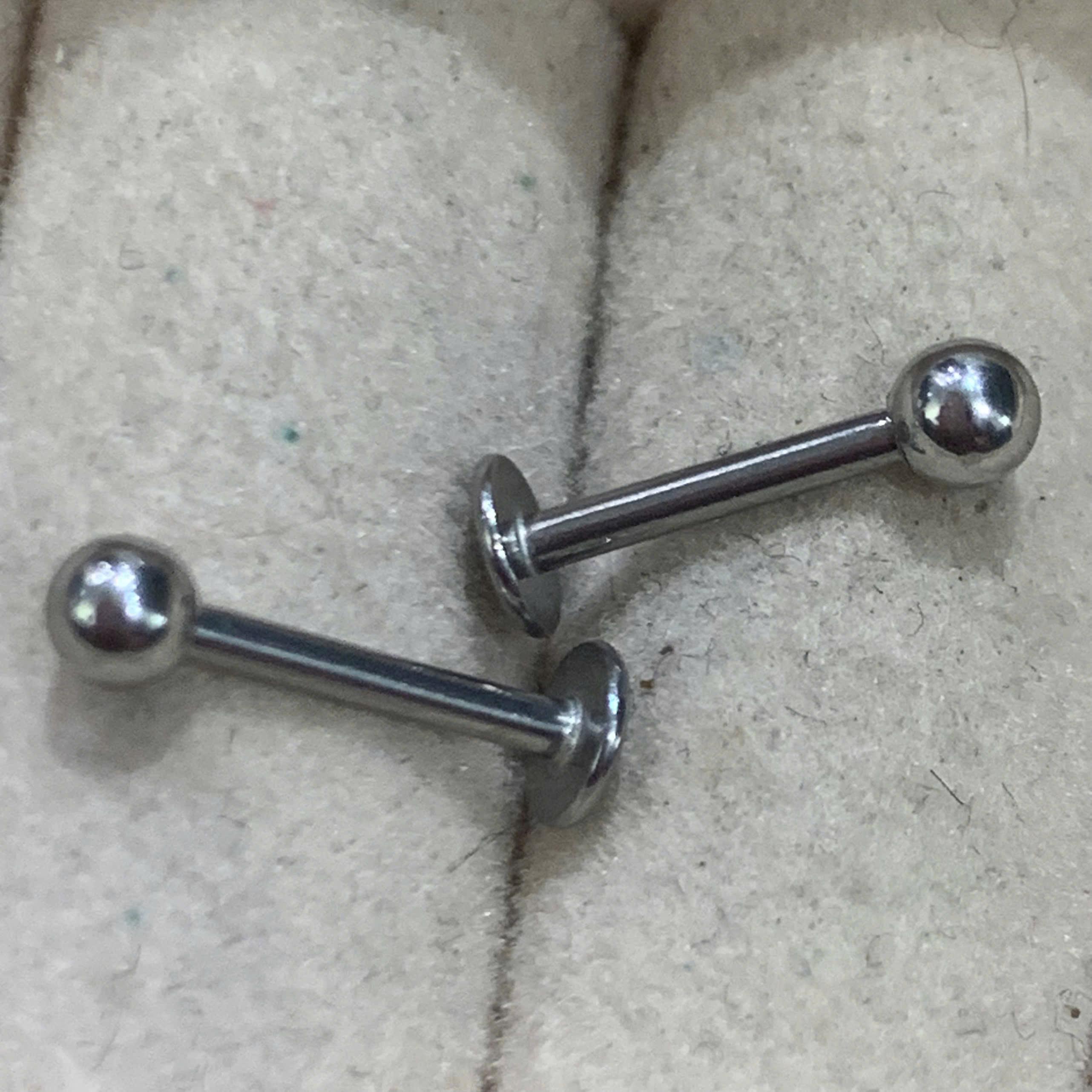 khuyên bi cơ bản đít dẹt 8