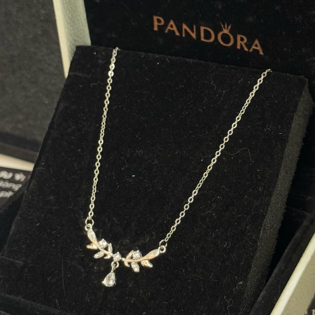 Vòng cổ bạc ý xi đẹp lá liễu kim cương_thumbnail_3