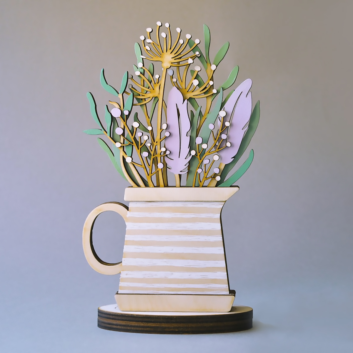 Bình Hoa Bất Tử - Bình hoa gỗ trang trí độc đáo, để bàn học, bàn làm việc (size 15x20 cm)_thumbnail_4