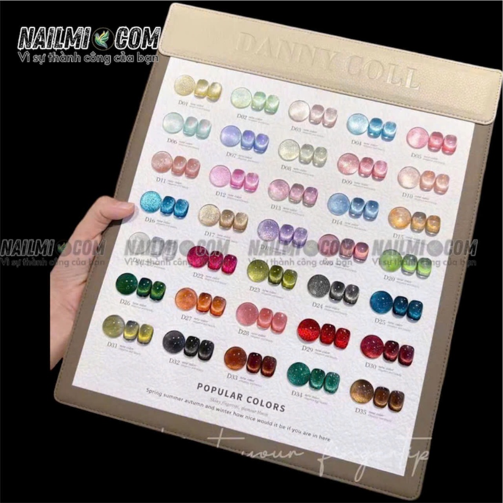 Set mắt mèo - 35 màu - ánh trăng kim cương - DANNY COLL