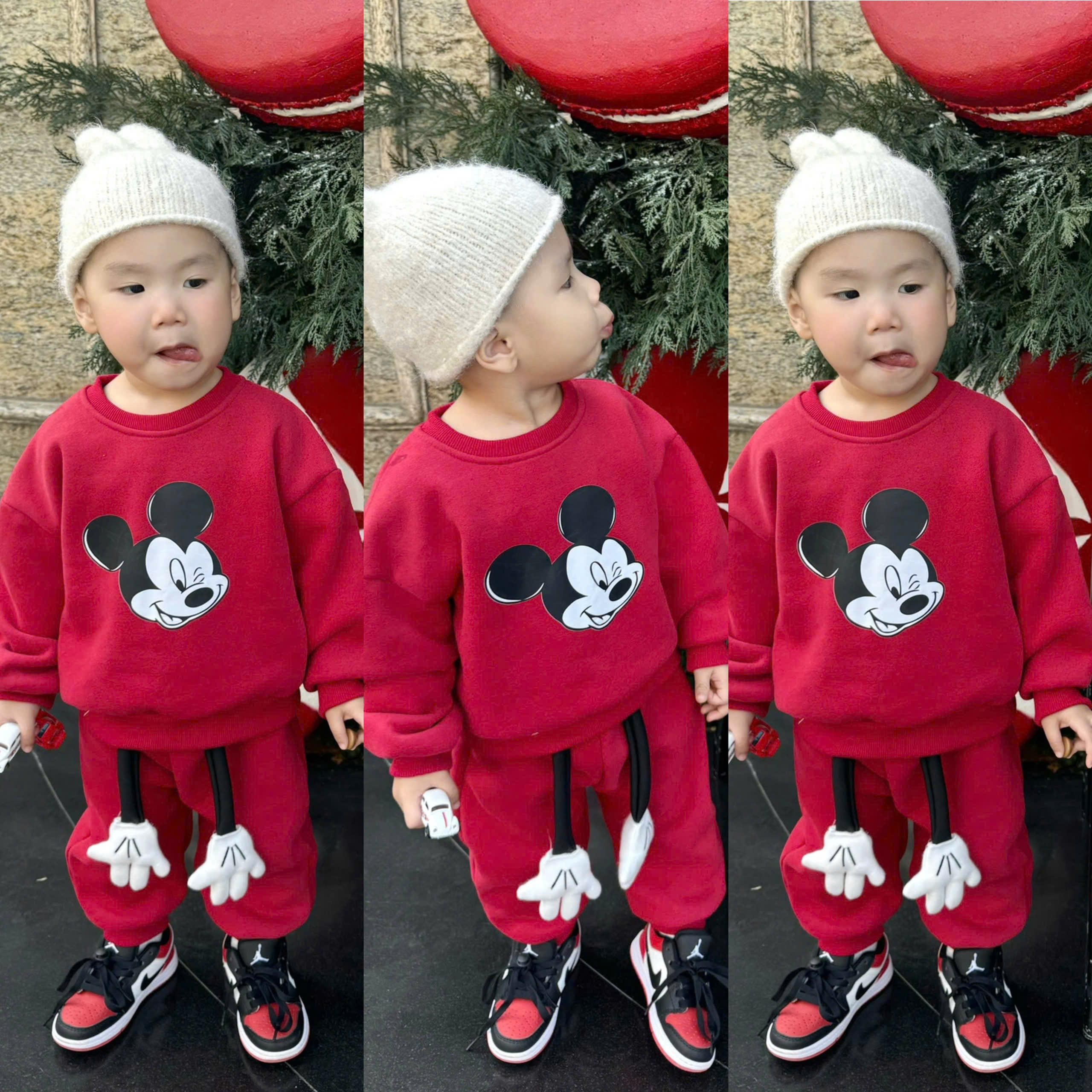 T81 BỘ DÀI MICKEY THÒ TAY - A210.436