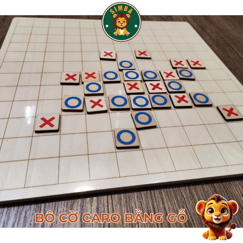 Bộ Cờ Caro Gỗ Cao Cấp – Đồ Chơi Trí Tuệ Rèn Luyện Tư Duy Chiến Thuật Cho Bé & Gia Đình_thumbnail_2