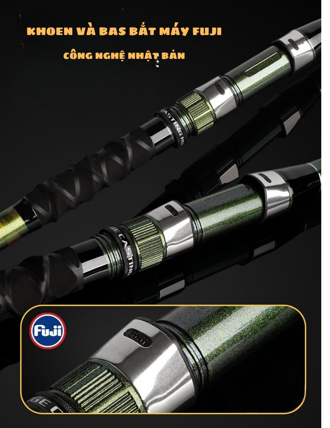 CẦN CÂU LỤC 3 KHÚC FUJI LAM PHONG ZHAN FU-V – SURF LEADER NÉM XA SIÊU LỰC_thumbnail_4